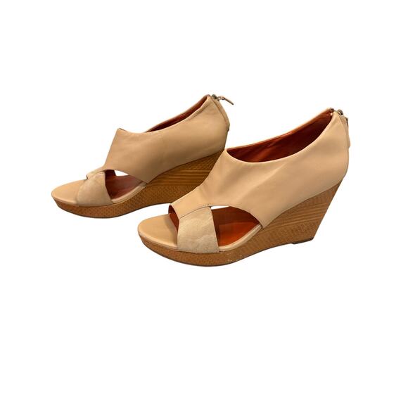 Cole Haan Air Shoes - Cole Haan Air Donella Wedge - Beige - Size 11